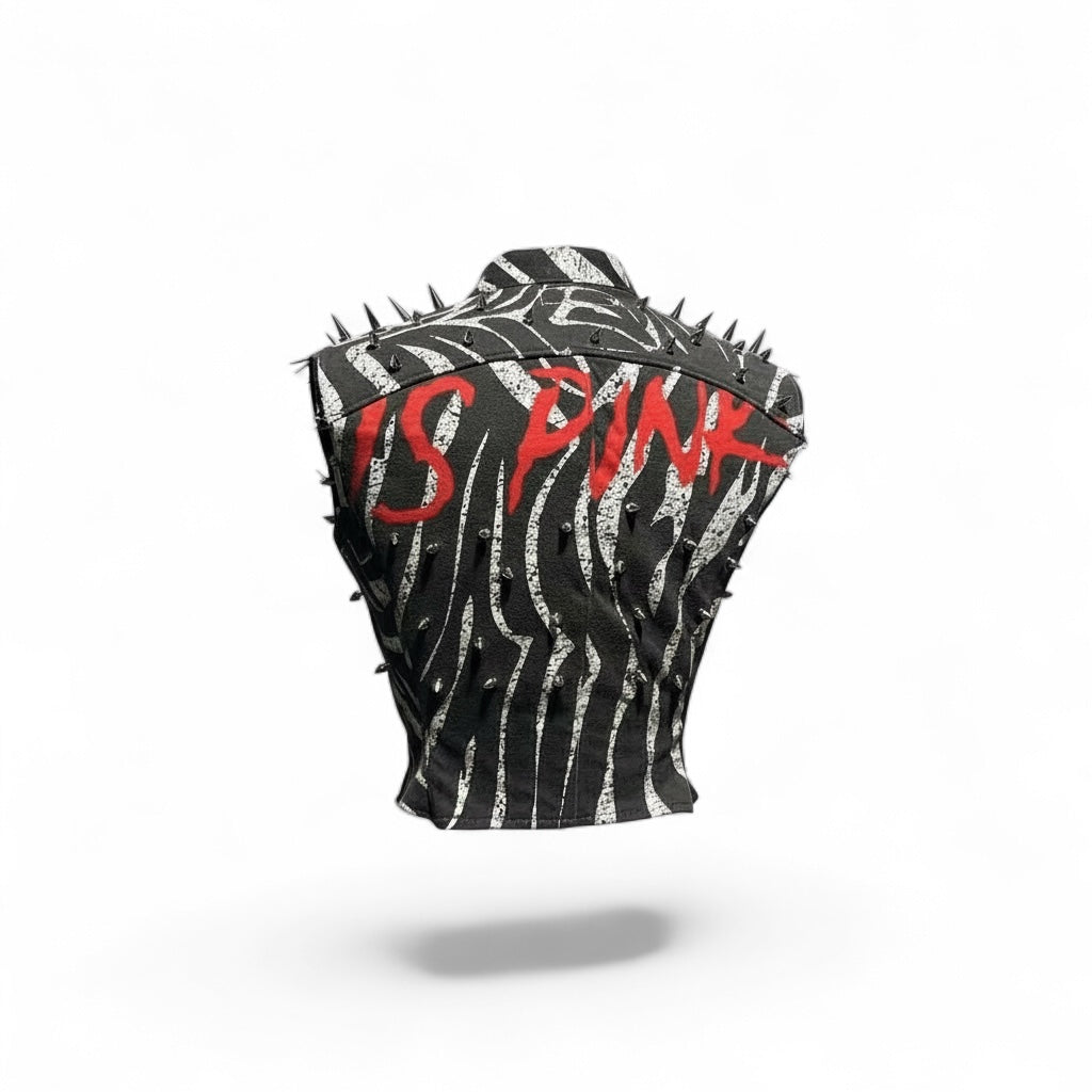 Paris is Punk Spiked Moto Vest