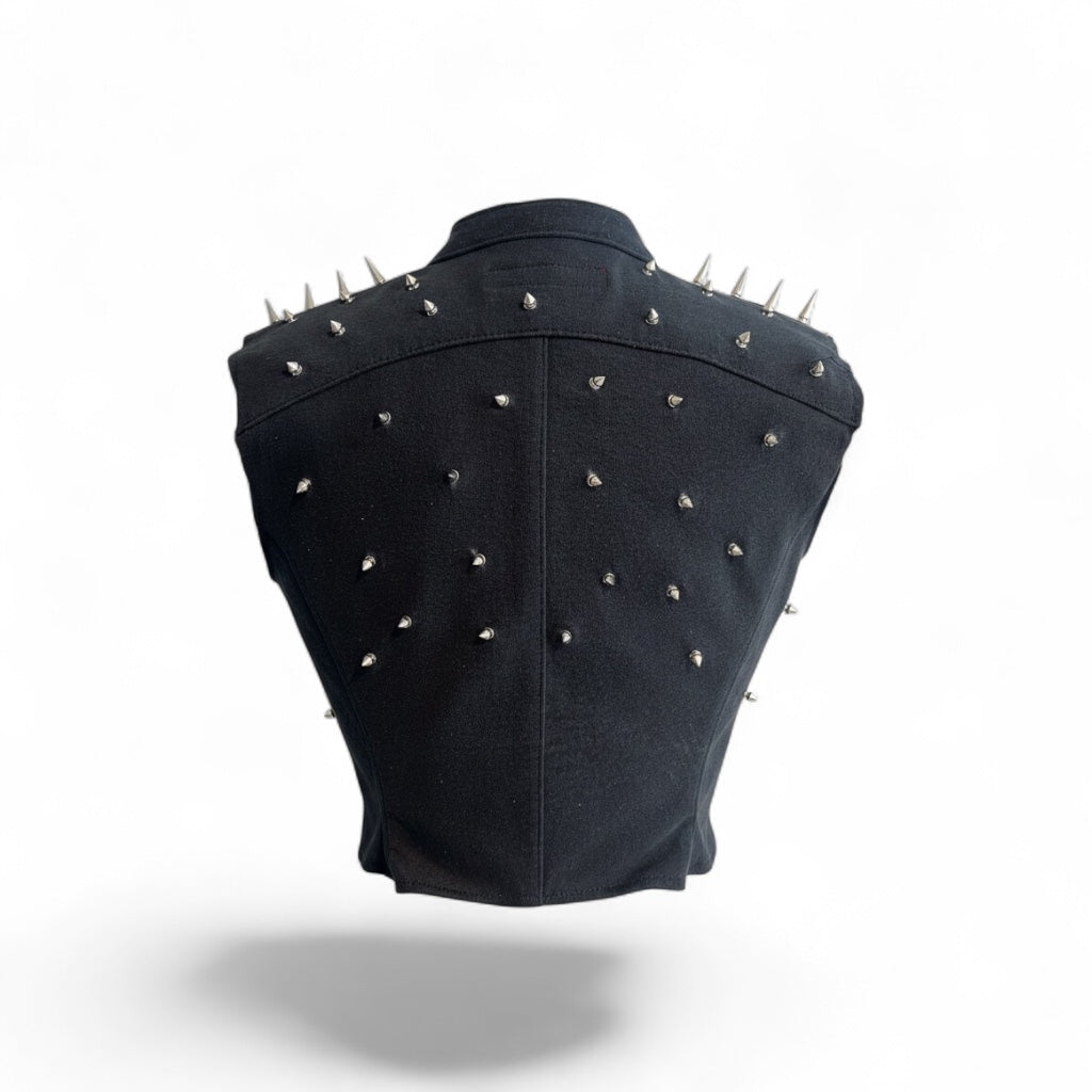 Metallica (Green) Spiked Moto Vest