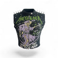 Metallica (Green) Spiked Moto Vest