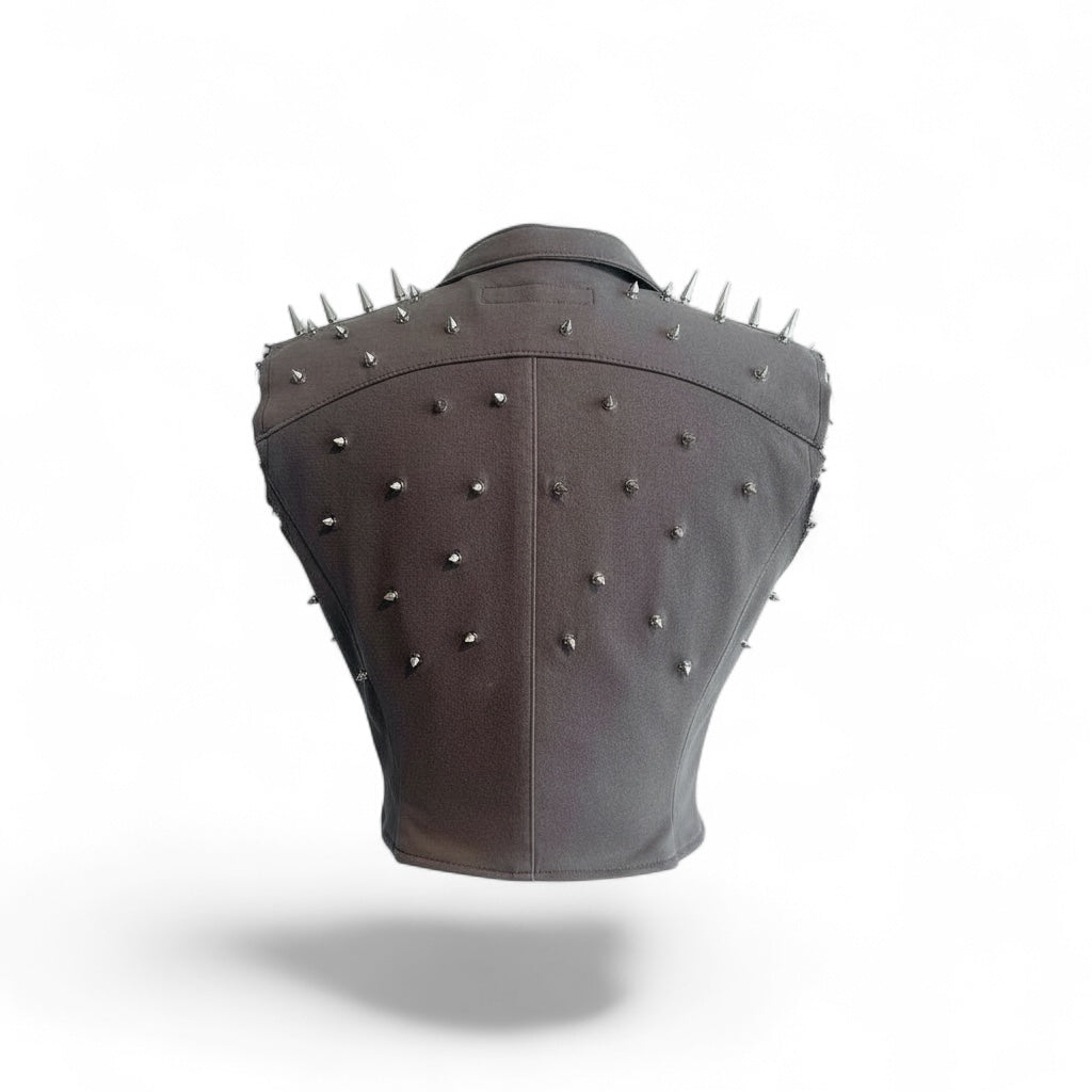 Aerosmith Spiked Moto Vest