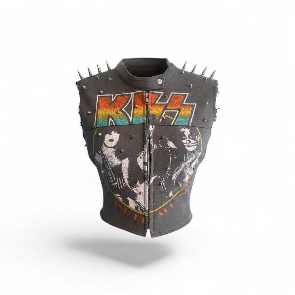 Kiss Spiked Moto Vest