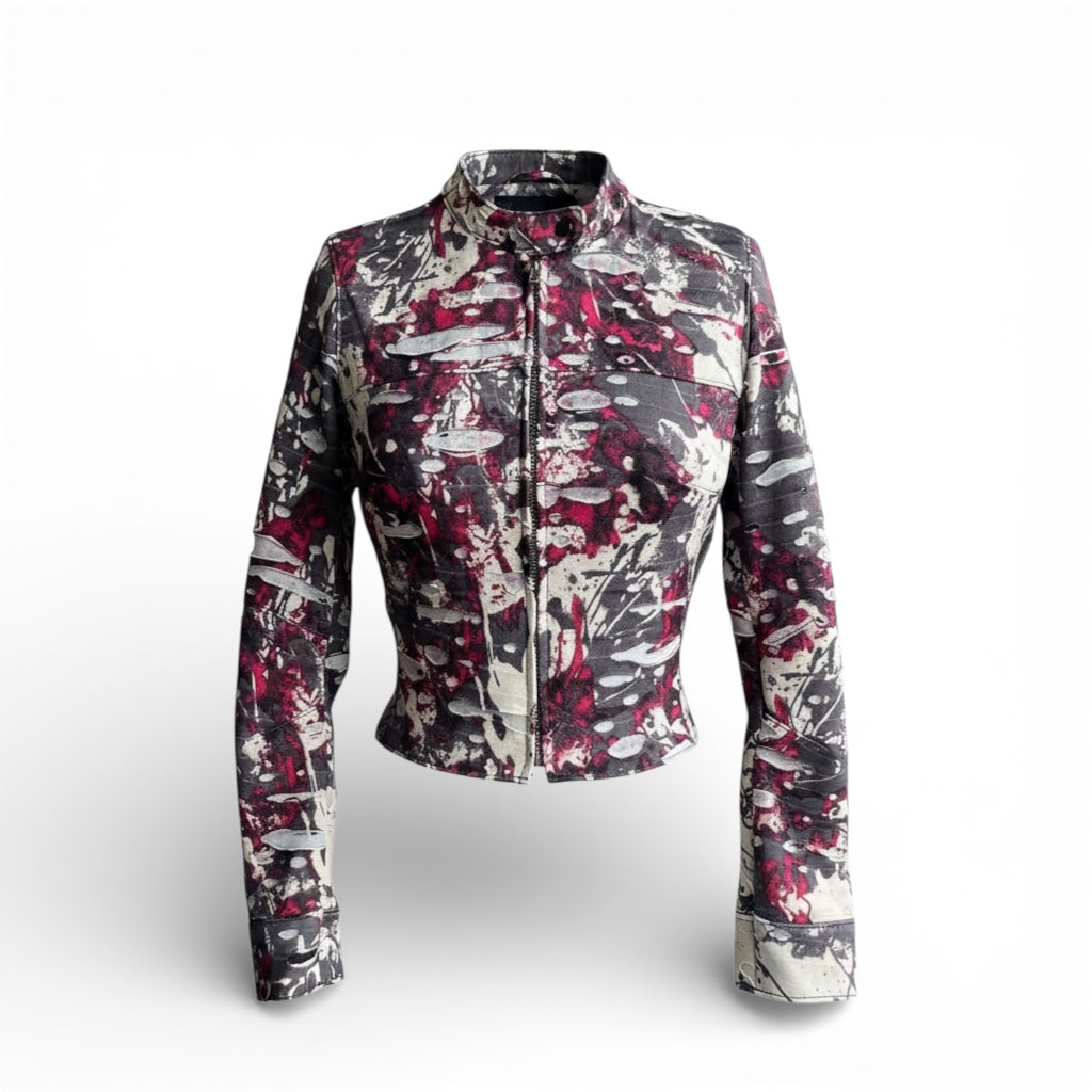 Cherry Blossom Moto Jacket