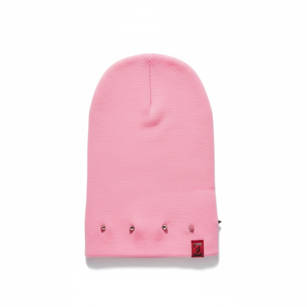 “U” Spiked Beanie (Pink)
