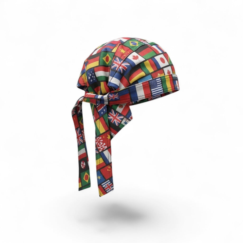 Custom Country Flag Moto Cap